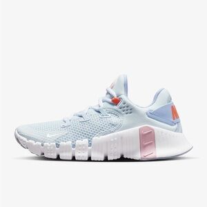 Nike Women's Free Metcon 4 Training Shoes - Grey/Pink/Blue